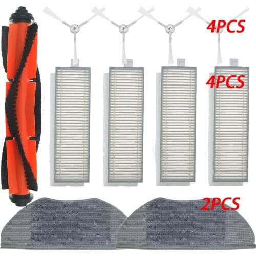 Roller Side Brush Hepa Filter Mop Cloth Bumper Stripe for Xiaomi Mi G1 Robot Vacuum-Mop Essential G1 Cleanner MJSTG1 / SKV4136GL