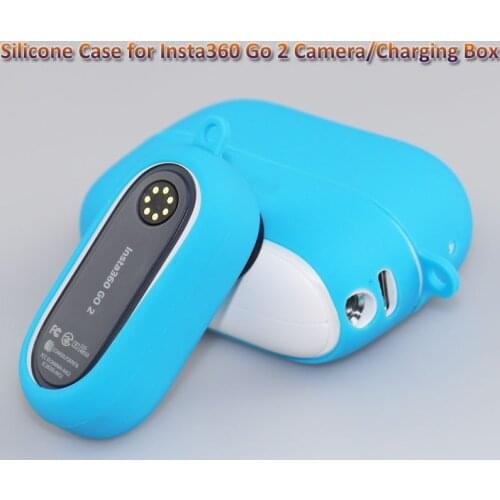 Silicone Case for Insta 360 GO 2 Charging Box Portable Protective Cover for Insta360 Go 2 Charging Compartment Accessories