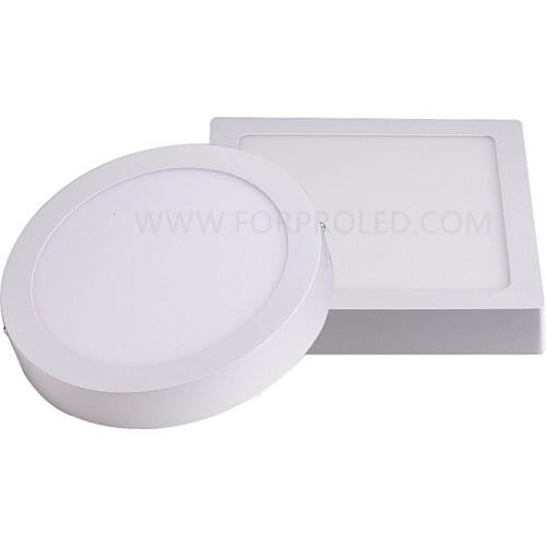 6W 12W 18W LED Surface mounted Panel Lights Square/round SMD2835LED AC110v-240V ceilling lamp 10Pcs/lot