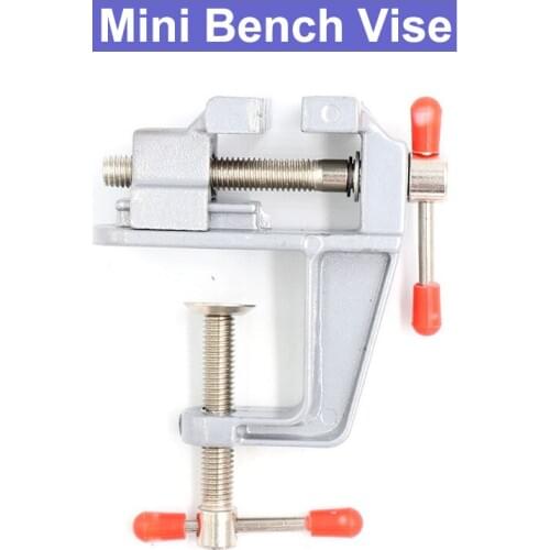 Universal Bench Vise Mini Table Screw Vise Aluminium Alloy Bench Clamp Screw Vise for DIY Craft Mold Fixed Repair Tool