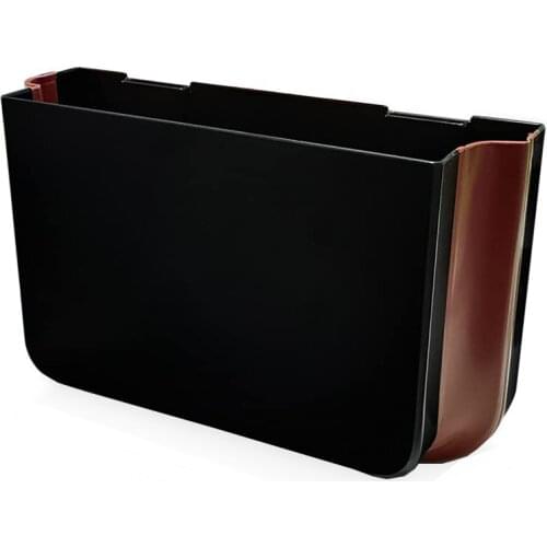 1 PCS Hanging Car Trash Can Foldable Portable Waterproof Trash Bag with Clip Small Car Storage Bag Storage bag container