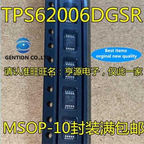 10Pcs TPS62006 TPS62006DGSR 62006 Silkscreen AIN MSOP10 Switching regulator chip in stock 100% new and original