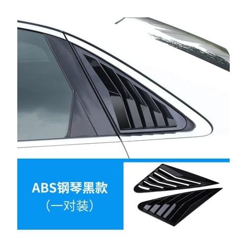 2pcs/set Car Triangle Rear Side Window Trim Vent ABS Air Flow Shutter Accessories For Audi A4L/A6L/Q5L