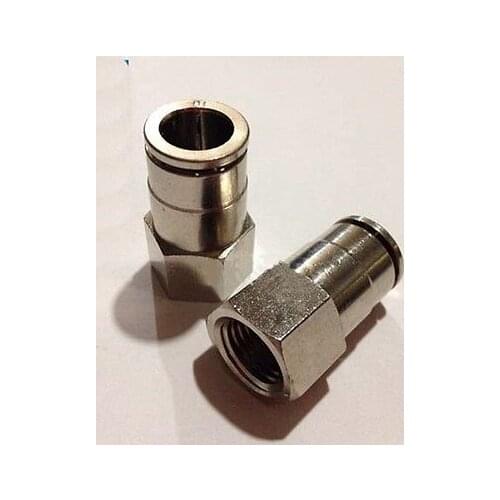 3/8" BSP Female to Fit Tube O/D 8mm Pneumatic Nickel Brass Push In Connector Union Quick Release Air Fitting Plumbing