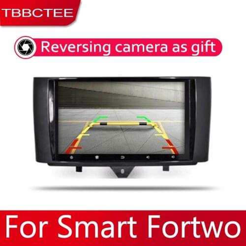 Android 2 Din Car radio Multimedia Video Player auto Stereo GPS MAP For Smart Fortwo 2012~2015 Media Navi Navigation