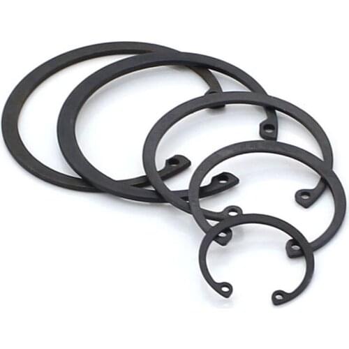 C Clips Snap Retaining Ring For Hole Black 65 Manganese Steel Washer Internal Retaining Ring Shaft CircliP M6-M80