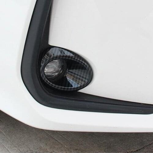 For Toyota Corolla Sedan 2019 2020 2021 Car Front Fog Light Cover Trim Foglight Lamp Frame Covers Stickers Exterior Accessories