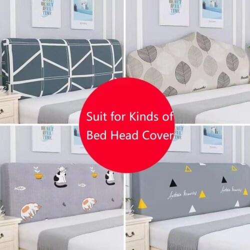 Elastic Universal Headboard Cover All-inclusive Heed Cover European Style Soft Bed Head Back Dust Cover 180x65cm