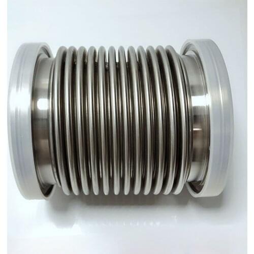 ISO160 Flexible Vacuum Bellows Hydro-forming Stainless Steel SUS304 Vacuum Hose 100-500mm