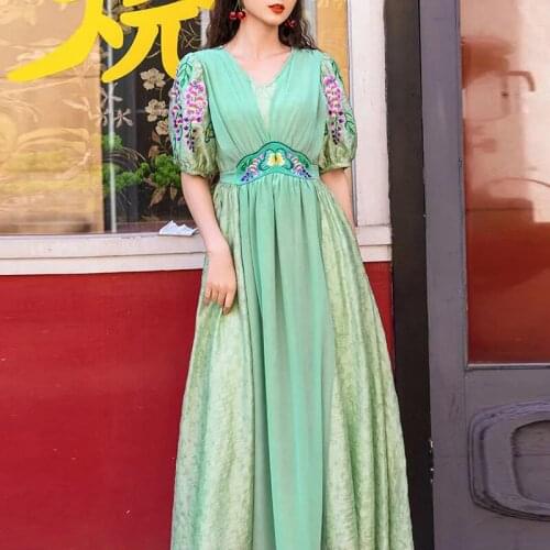 Summer Dresses With Sleeves MLUOLANC China