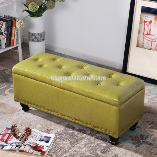 Multifunctional Creative Storage Doorstep Shoes Changing Stool Household Sofa Stool Rectangular Can Sit In Clothing Store Stool