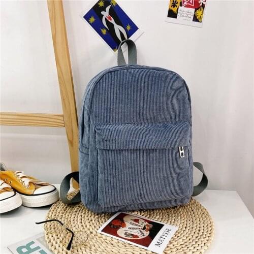 Fashion Winter New Corduroy Backpack Women Large Capacity Travel Bag Casual School Bookbag for Teenager Designer Pack Mochila