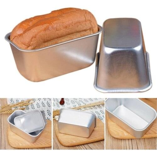Stainless Steel Loaf Pastry Baking Bakeware DIY Non-Stick Pan Baking Supplies Loaf Pan Rectangle Toast Bread Mold Cake Mold