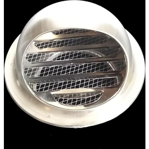 Stainless Steel Wall Air Vent Ducting Ventilation Exhaust Grille Cover Outlet