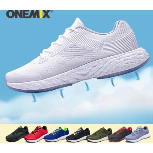 ONEMIX 2020 New Running Shoes for Men Breathable Sneaker Women Mesh Uppers Outdoor Athletic Jogging Shoes men Tennis Shoes Women