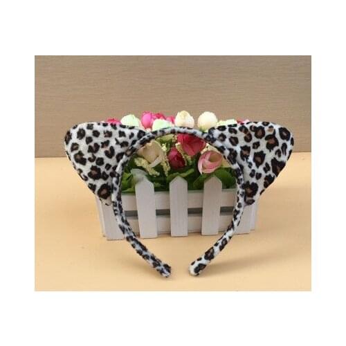 Cute Shiny Sequins Cat Ears Headband For Girl Manual Cat Ears Hairband Kid Hair Accessories For Women Cartoon Headband