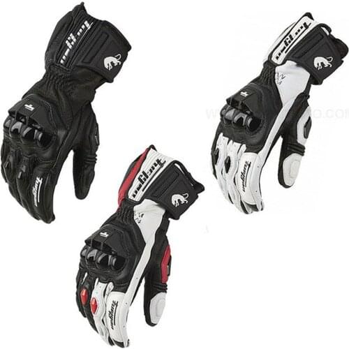 High quality Genuine Leather gloves mens luva moto motorcycle gloves AFS6 AFS10 AFS18 guantes rekawice motocyklowe