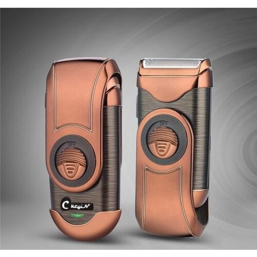 Portable Electric Razor Ideal For Travel Use Retro Design Shaving Machine Rechargeable Beard Trimmer Mini Mens Electric Shaver