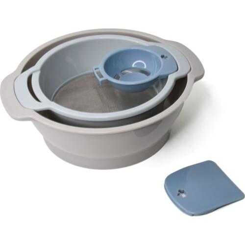 Practical flour sieve set sieve and flour integrated baking tool with egg white separator