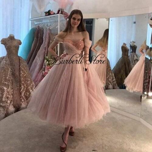 Dreamlike Dusty Pink Tulle Princess Dresses Luxury Beading Sweetheart Fluffy Mesh Girls Party Gowns For Graduation Vestidos