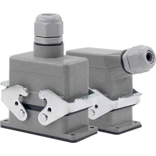 Heavy Duty Connectors HDC-HE-010-1 F/M 10pin 16A Industrial rectangular Aviation connector plug