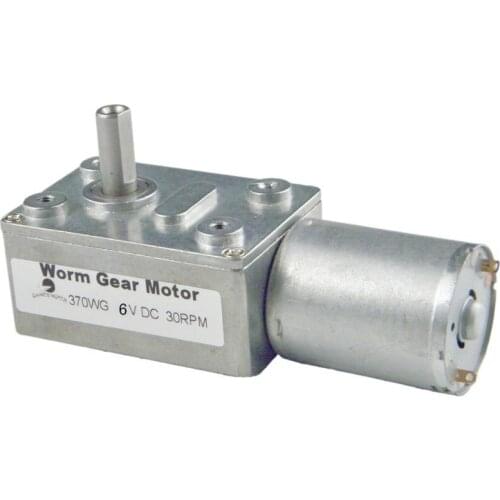 CHANCS Engine Reduction 370WG 6V DC 30RPM Worm Geared Drive Motor for Range Hood Nesting Machine Smart Equipment