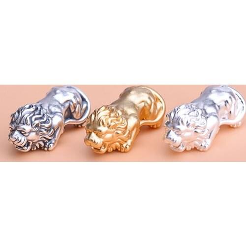 S999 Sterling Silver 3D hard silver beads, handmade jewelry DIY beaded material woven bracelet accessories