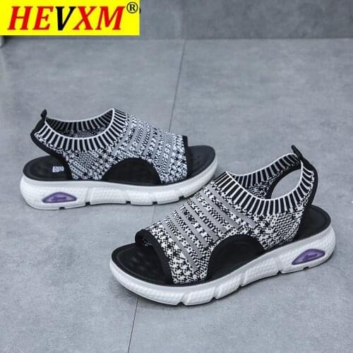 Sandals Women Summer New Fashion Womens Sandals 2021 Solid Color Round Head Comfortable Open Toe Casual Shoes Platform Shoes