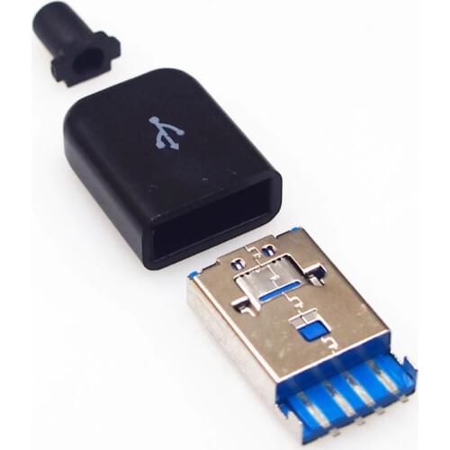 25set USB2.0 male Plug Mike Micro usb male plug connector OTG 2 IN 1 Telescopic Plug