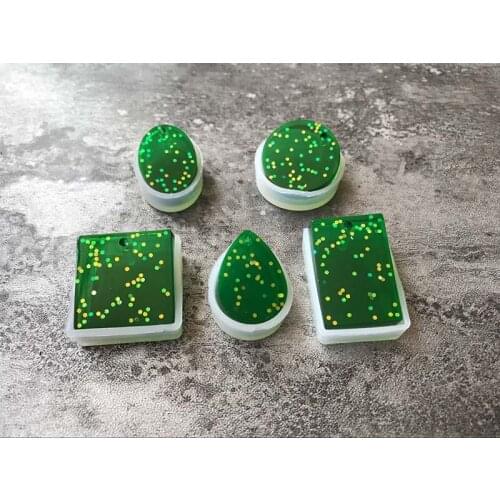 Pendant with Hole Necklace Silicone Mold Q037