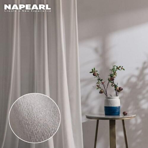 Modern Solid White Thick Tulle Curtains For Living Room Sheer Curtain Bedroom Veil Decorative Window Treatments Custom Blinds