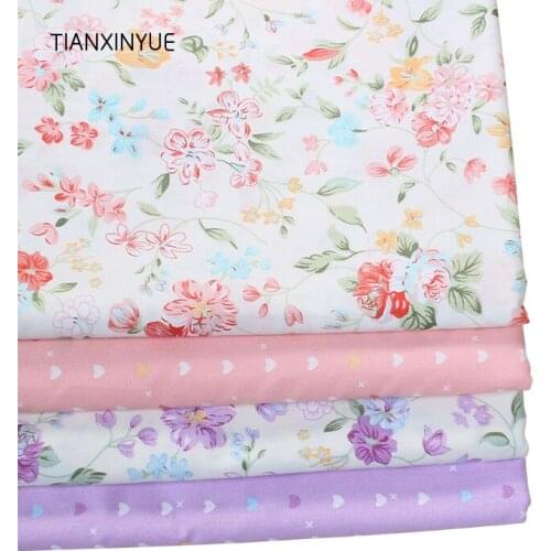 Flower Printed Fabric cushion Cloth fabric bedding Sheet Cotton Fabric Sewing For patchwork FARBIC Cloth
