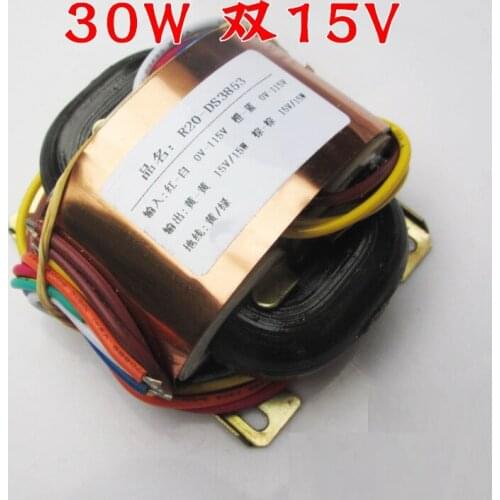 Type R Transformer Power Transformer 30W Double 15V(4 Lines)