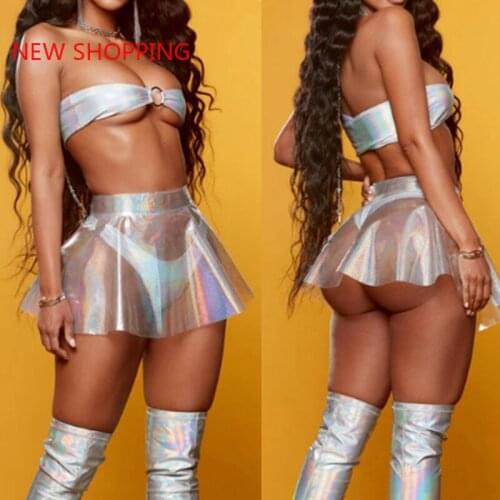 2021 New Sexy Women Transparent Pleated Skirt Clubwear High Waist See Through Short Mini Skirts Summer Hot Skirt Drop Shipping