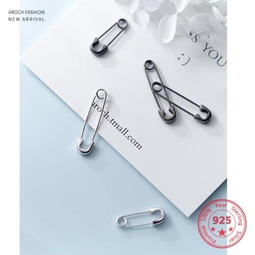 Factory Price 925 Silver Earrings Simple Trendy Paper Clip Short Unisex Ear Jewelry Suitable For Daily Wear