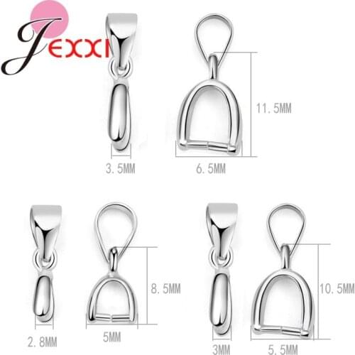 New Fashion 925 Sterling Silver Necklace Connectors Jewelry Accessory 20 pcs Handmade Jewelry Findings