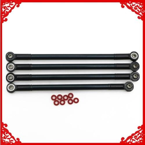 4 Pcs/set Alloy round suspension link set for rc hobby model car 1:10 HPI Venture FJ Cruiser crawler parts