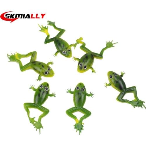 6pcs 5cm 3g Fishing Lure Fishing Tackle Lure Crank Lures Mix Fishing Bait Frog Fishing Lures XW01