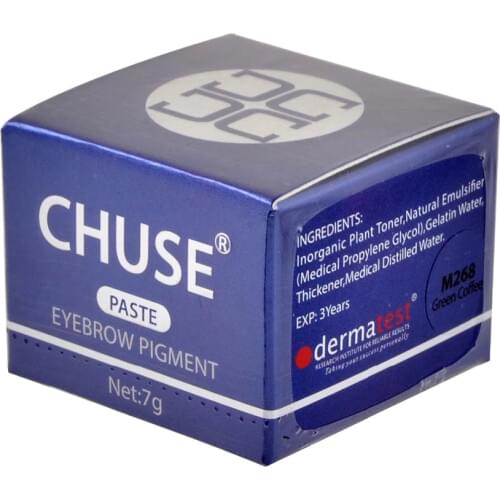 CHUSE Permanent Makeup Pigment Pro Green Coffee Tattoo Ink Set For Eyebrow Lip Eyeliner Make Up Microblading Rotary Machine M268