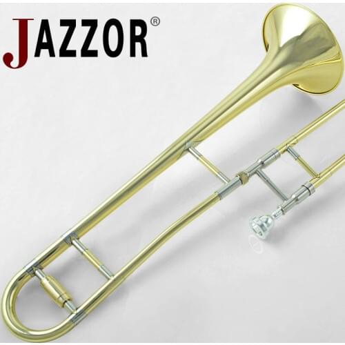 JAZZOR JYTB-E100 Alto trombone B Flat Gold lacquer Brass trombone wind instruments