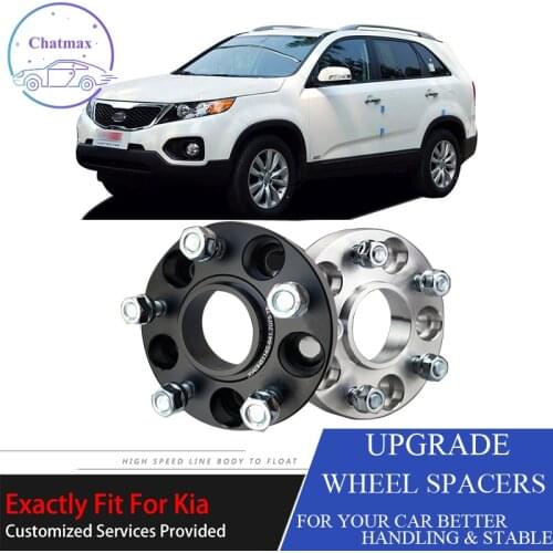 For Kia Sorento 2002-2009 5X139.7 95.3CB 30mm Thick Hubcenteric Black/White Color Wheel Spacer Adapters