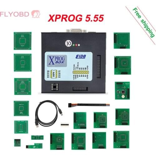 Latest XPROG M V5.84 ECU Chip Tuning kit xprog X-prog 5.84 with USB dongle ECU Programmer OBD2 scanner support for bmw cas4