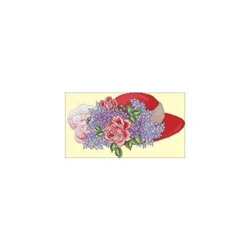 Beautiful hat Counted Cross Stitch 11CT 14CT 18CT Cross Stitch Kits Embroidery Needlework Sets