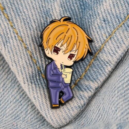 LT945 Japanese Anime Manga Fruits Basket Enamel Pins Lapel Badge Jewelry For Backpack Decoration Friends Kids Gift Accessories