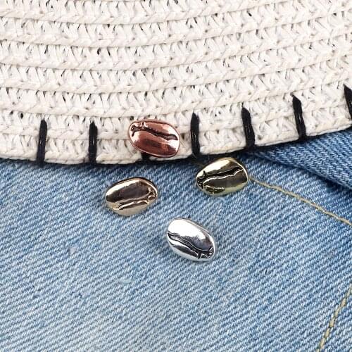 Metal Coffee Beans Brooches Pin Vintage Exquisite Enamel Denim Lapel Badge Barista Classic Accessories Gift For Women Men Friend