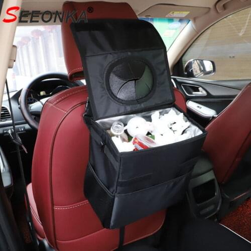 SEEONKA Garbage Cans For Cars