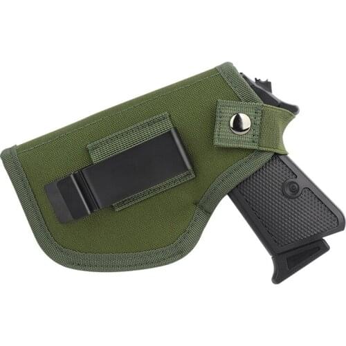 Ultralight IWB Left And Right Hand Concealed 600D Nylon Small Waist Invisible Green Holster With Clip Gun Accessories