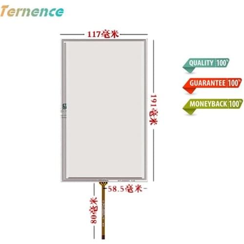 Skylarpu New 8''inch Touchscreen for hsd080idw1-c01a01 LCD touch panel Glass 117*191mm Touch screen Handwritten Free shipping