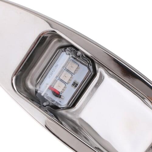 LED Navigation Side Lights Pair Stainless Steel 304 - Red & Green - 12V