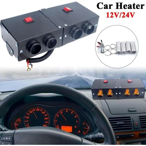 Universal 12V/24V 800W Car Truck Electric Heater Heating Fan Air Conditioner Evaporator Car Windows Dryer Defroster Demister